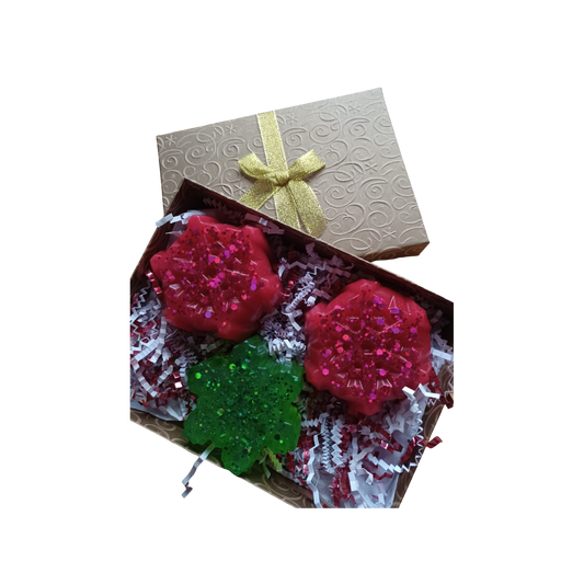 Christmas Holiday Snowflake native Soap Gift Set