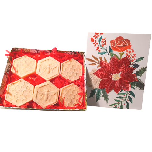 Holiday Floral Honey & Oats Gift Set