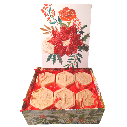 Holiday Floral Honey & Oats Gift Set